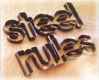 Completed ACE steel rule die